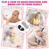 New Parents Decision Coins with Leather Case, Stainless Steel Decision