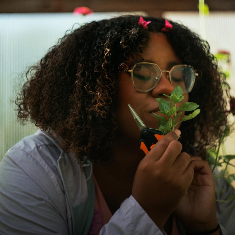 Fiskars Micro-Tip Pruning Snips - 6" Garden Shears with Sheath