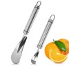 2 Pcs Stainless Steel Orange Grapefruit Citrus Peeler, Easy to