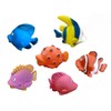 6 PCS Fish Bath Squirter Toys for Toddlers & Kids