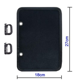 4 in 1 Tactical Military Patch Collecting Albums,4 Sheet Double Side Hook Loop Patches Badge Display Book, Airsoft Combat Morale Patch Holder Plate for Patch Display Badge Collections