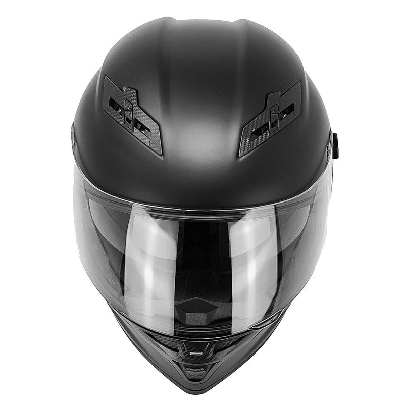 GDM Demon Motorcycle Helmet Full Face Matte Black (Tinted &