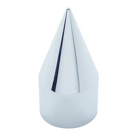 United Pacific 10770B 1 1/2” x 4 1/8” Chrome Plastic Push-On Spike Nut Cover, Semi Truck Accessories – ONE Nut Cover