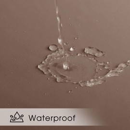 NICETOWN Fade Resistant Outdoor Curtains for Patio Waterproof, Lightfastness Grade 4 Longlasting Outside Drapes for Porch, Gazebo, Sun Blocking & Privacy Blackout Shades 2 Panels, Tan, W52 x L96 in