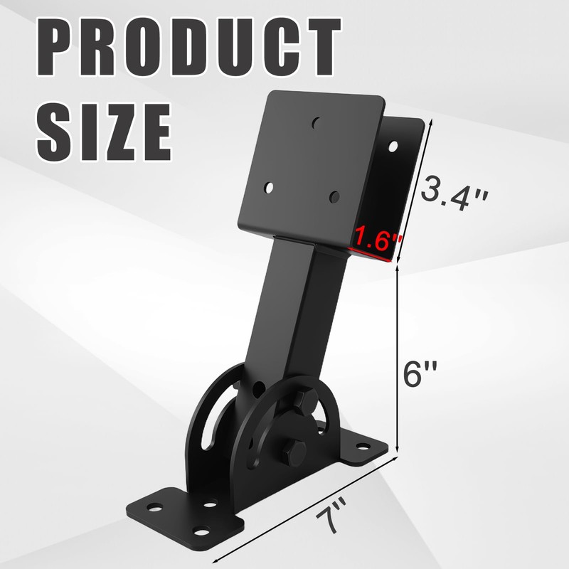 AXWHYS 3 Pcs 2"x 4" Roof Riser Brackets for Pergola(Actual