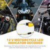 4 Stück 12V Motorrad LED Blinker Decoder, Motorrad Lastwiderstand Taschenlampe