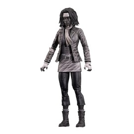 Diamond Select Toys The Walking Dead Comic Series 1 7-Inch Michonne Action Figure with 16 Points of Articulation (Black and White)