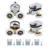 4 Pcs 25mm Shower Door Rollers, Replacement Sliding Shower Door