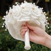 Wedding Bouquets for Bride and Bridesmaid, Fabric Cloth, 9" D