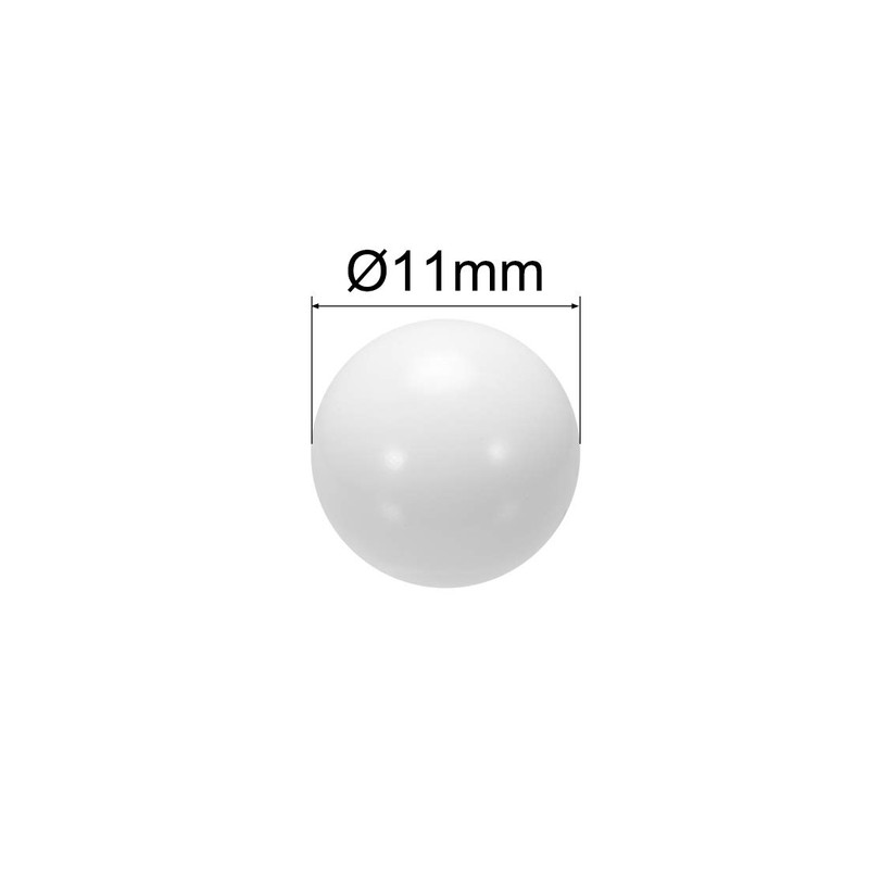 sourcing map 11mm POM Coin Ring Making Balls, Plastic Bearing