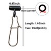 50pcs Fishing Line Sinker Slide with Duo-Lock Snap Hooked Snap