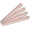 Makeup Brushes Pattern Double-Sided Nail File Emery Board Set 4