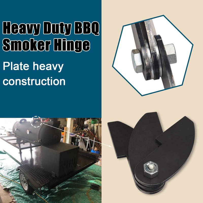 2 Pack Heavy Duty BBQ Smoker Hinge for BBQ Smoker