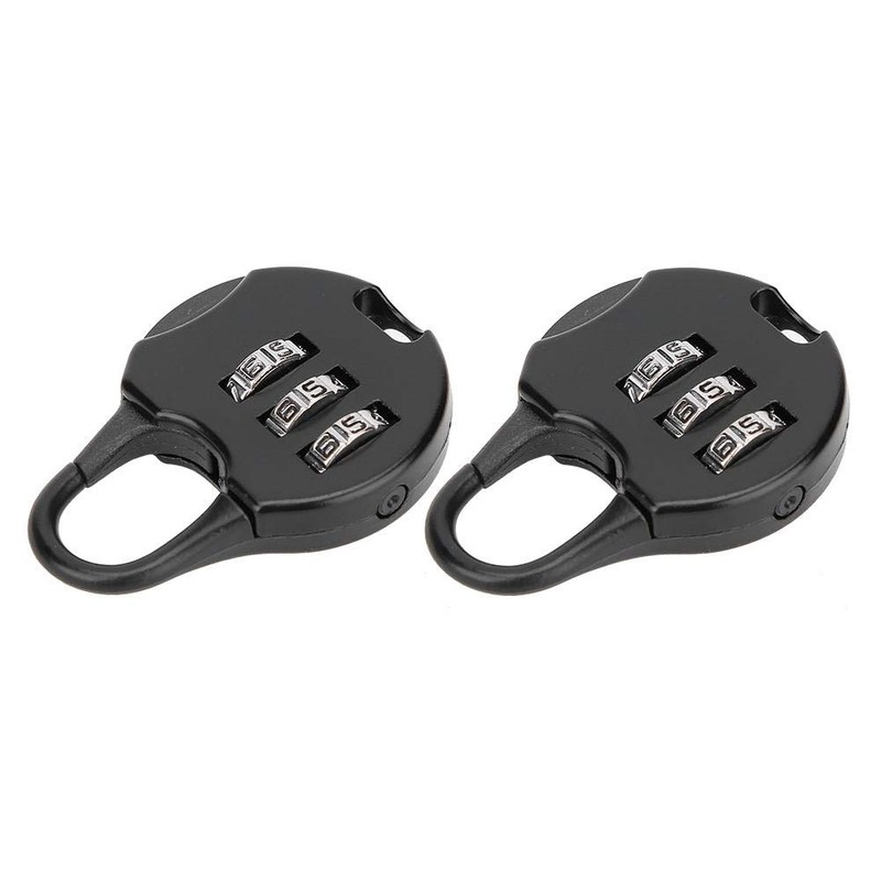 6pcs Digit Metal Padlocks, 3 Digit Password Portable Fixed Anti-Theft