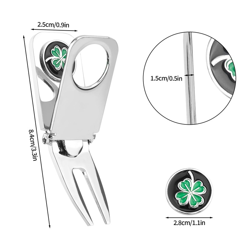 BOXOB Golf Cigar Clip, 3 in 1 Multi-Function Removable Replacement