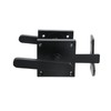 Crapyt Crapyt Black Double-Sided Aluminum Swinging Bolt Door Latch, Heavy