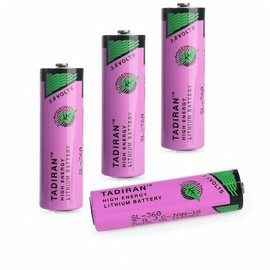 WELLVEUS 4Pcs 2400mAh SL-360 AA PLC Battery for Tadiran TL-5903 SL-360 3.6 Volt Lithium Battery for Siemens S7-400 PLC Machine