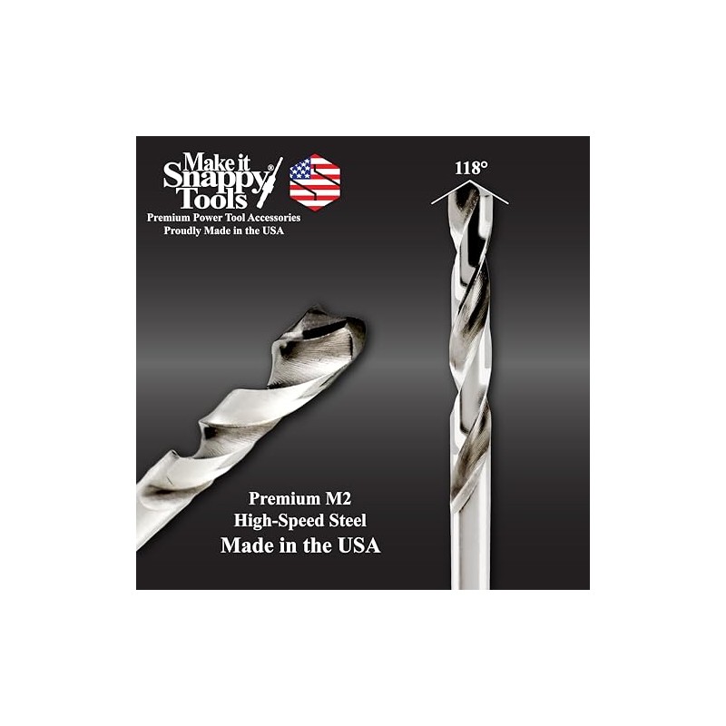 Snappy Tools 1/8" Extra Length HSS Hinge Bit Drill -