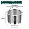 304 Stainless Steel Sink Strainer Basket with Handle – 0.8",