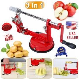 iMounTEK 3 in 1 Kitchen Apple Pear Peeler Slicer Manual Potato Cutter Fruit Dicer Tool