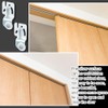 Blulu 4 Pcs Sliding Closet Door Roller Kit Wardrobe Wheels