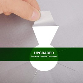 Luxerlife Stove Burner Covers Upgraded Double Thickness Silver Reusable Non-Stick Gas Stove Burner Liners Kitchen Guardian Easy to Clean Heat Resistant (8pcs)