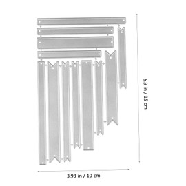 TEHAUX 1 Set Carbon Steel Decorative Cutting Die Stencil for Crafts Versatile Molds for Banners Labels for Scrapbooking DIY Projects Durable Fashionable Designs