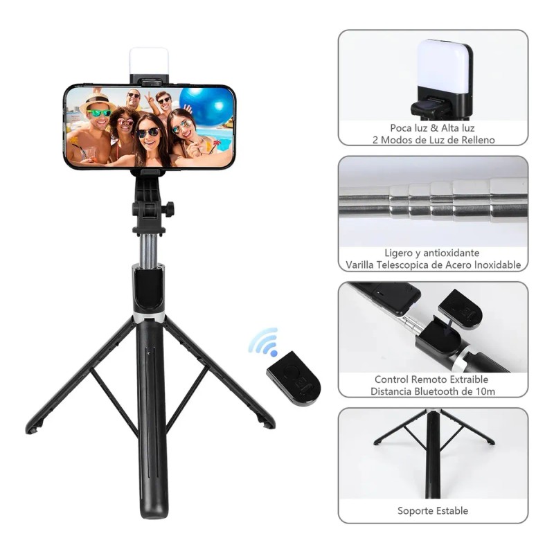 170cm Tripie Para Celular Toneof Palo Selfies Stick Trípode