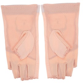 Healeved 1 Pair Manicure Gloves Anti Uv Protection Gloves for Gel Nail Lamp Nail Uv Protection Gloves for Women Anti-uv Gloves for Gel Nails Accessories Cotton Pink Radiation Protection