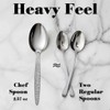 CREATIVECHEF Kunz Plating Spoon 9 Inch, 18/10 Stainless Steel Titanium