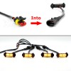 Unbranded 4X Raptor Style Amber LED Lamp Front Grill Light