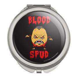 Blood Spud Vampire Potato Funny Humor Compact Travel Purse Handbag Makeup Mirror