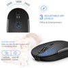 Wireless Keyboard and Mouse, Vssoplor Rechargeable Quiet Full-Size Keyboard and