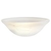 Aspen Creative 25002-65-1 Replacement Alabaster Glass shade for Flush Mount
