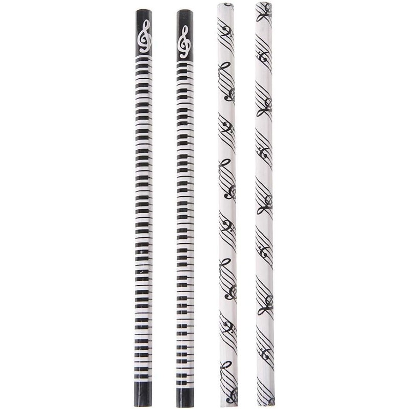 DPWOUM 4 Pieces Music Note Pencil HB Standard Pencil Music