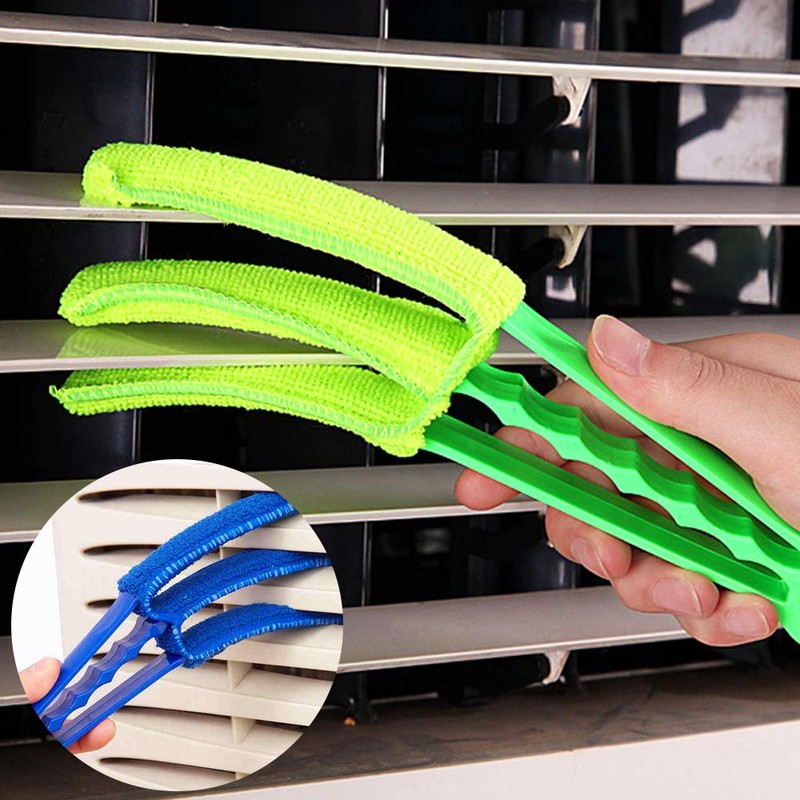 YuCool 4 Pack Blind Duster Brush with 2 Removable Microfiber