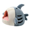 Cat Cave Mat House Shark Shaped Warm Versatile Decorative Cozy