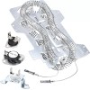 For Amana NED7200TW NED7200TW10 NED7200TW0 Dryer Heating Element & Fuses