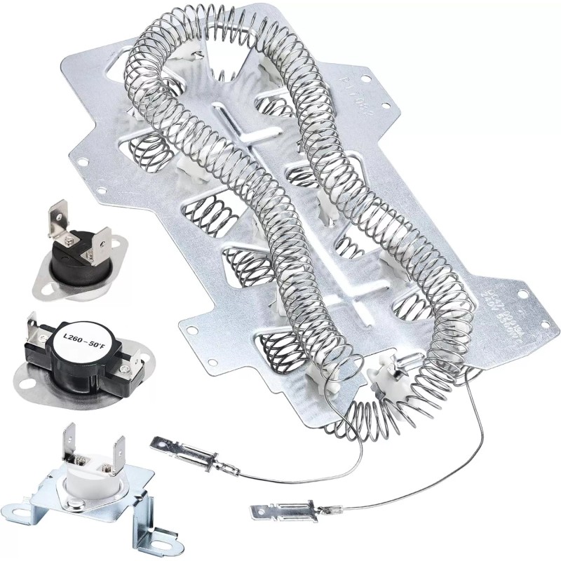 For Amana NED7200TW NED7200TW10 NED7200TW0 Dryer Heating Element & Fuses
