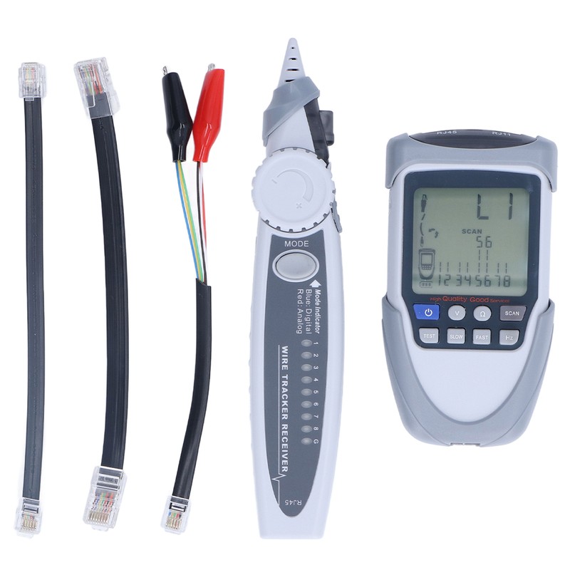 Network Cable Tester LCD Digital Analog Multifunction POE Wire Tracker