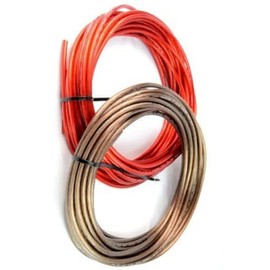 1 Set 25ft. Red True 8 Gauge AWG and 25ft. Black Power Ground 12 Volt Wire | #AA86DL