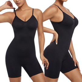 MELARQT Shapewear Women's Body Shaper, Bodysuit Women, Shapewear Tummy Control, Shaping Bodice Body Strong Shaping with Adjustable Shoulder Straps, Shaping Body Breathable, Bodysuits Tummy Control