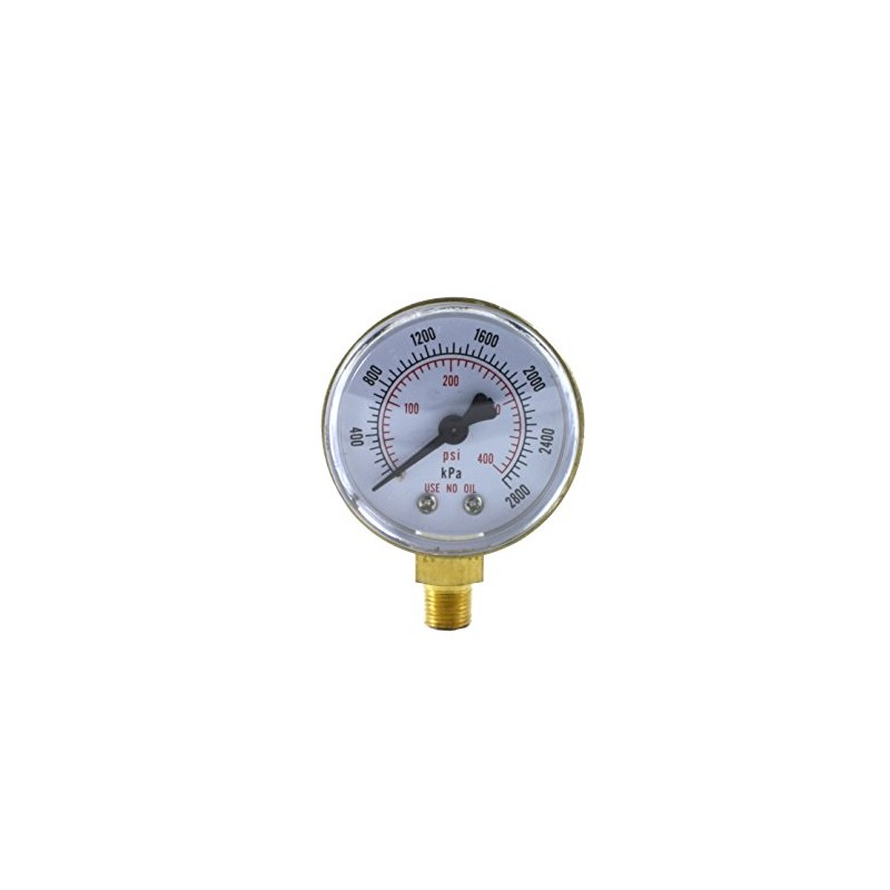 SÜA - High Pressure Gauge for Propane Regulator 0-400 psi