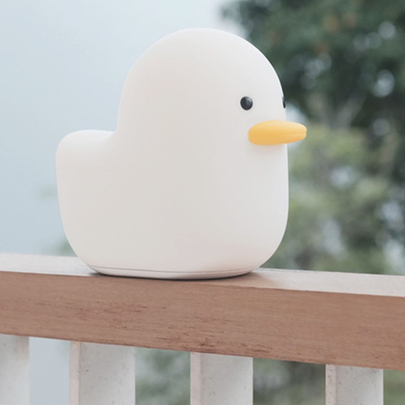 Duck Night Light Silicone Soft Lampshade Delay Automatic Light Off