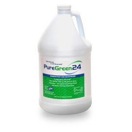 PureGreen24 Safe & Effective Disinfectant. Kills Deadly Germs including RSV COVID-19 Norovirus MRSA Staph 2025 flu Contains no toxic chemicals odorless child & pet safe 1 gallon bottle ready to use