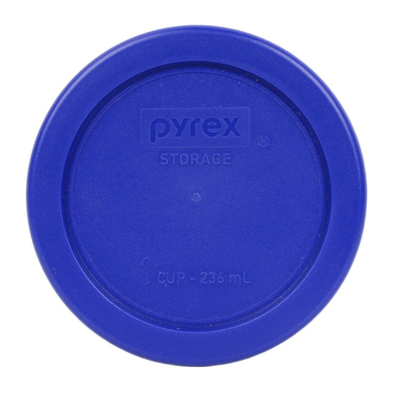 Pyrex (2) 7202-PC 1-Cup Cadet Blue, (2) 7200-PC 2-Cup Dark
