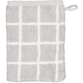 Cawö Home Zoom 123 Hand Towels Platinum 76 Wash Mitts 16 x 22 cm Chequered