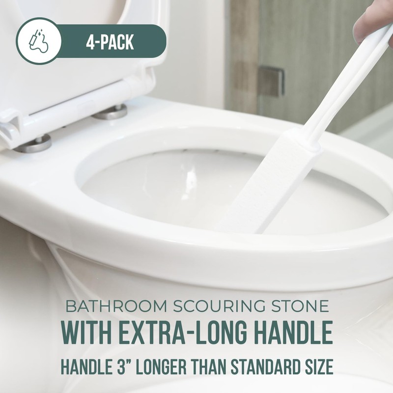 Powerstone Pumice Stone Toilet Bowl Cleaner with Extra Long Handle
