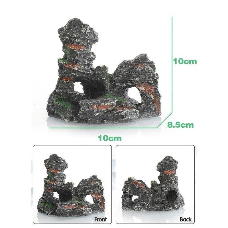 AIMALL Aquarium Rockery Landscaping Cave Mountain View Decoration Ornament Fish