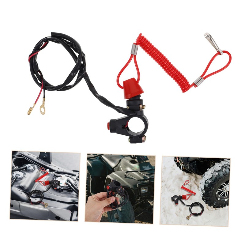 ABOOFAN 1Set Emergency Kill Switch Lanyard for Dirt Bikes Durable